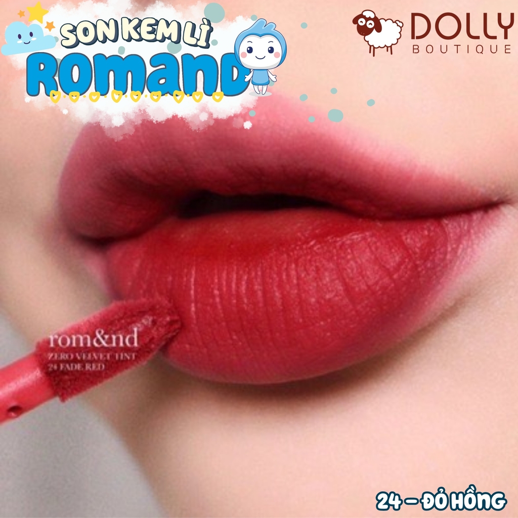 Son Kem Romand Zero Velvet Tint No.24 Fade Red