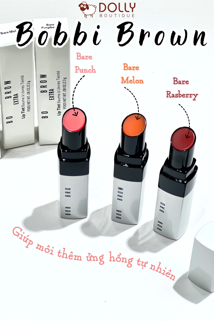 Son Dưỡng Môi Bobbi Brown Extra Lip Tint Màu Bare Raspberry (Màu Hồng Baby) 2.3g