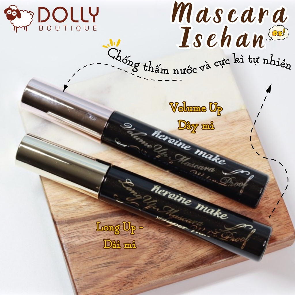 Chuốt Mi Làm Cong Và Dày Mi Kiss Me Heroine Make Volume Up Mascara Super Waterproof - 6g