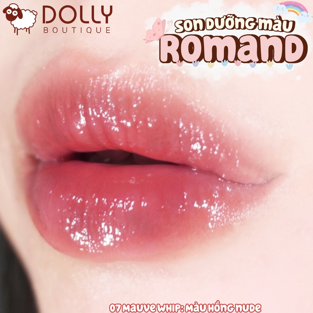 Son Dưỡng Có Màu Romand Glasting Melting Balm #07 Mauve Whip (Màu Hồng Be Ánh Tím)- 3.5g