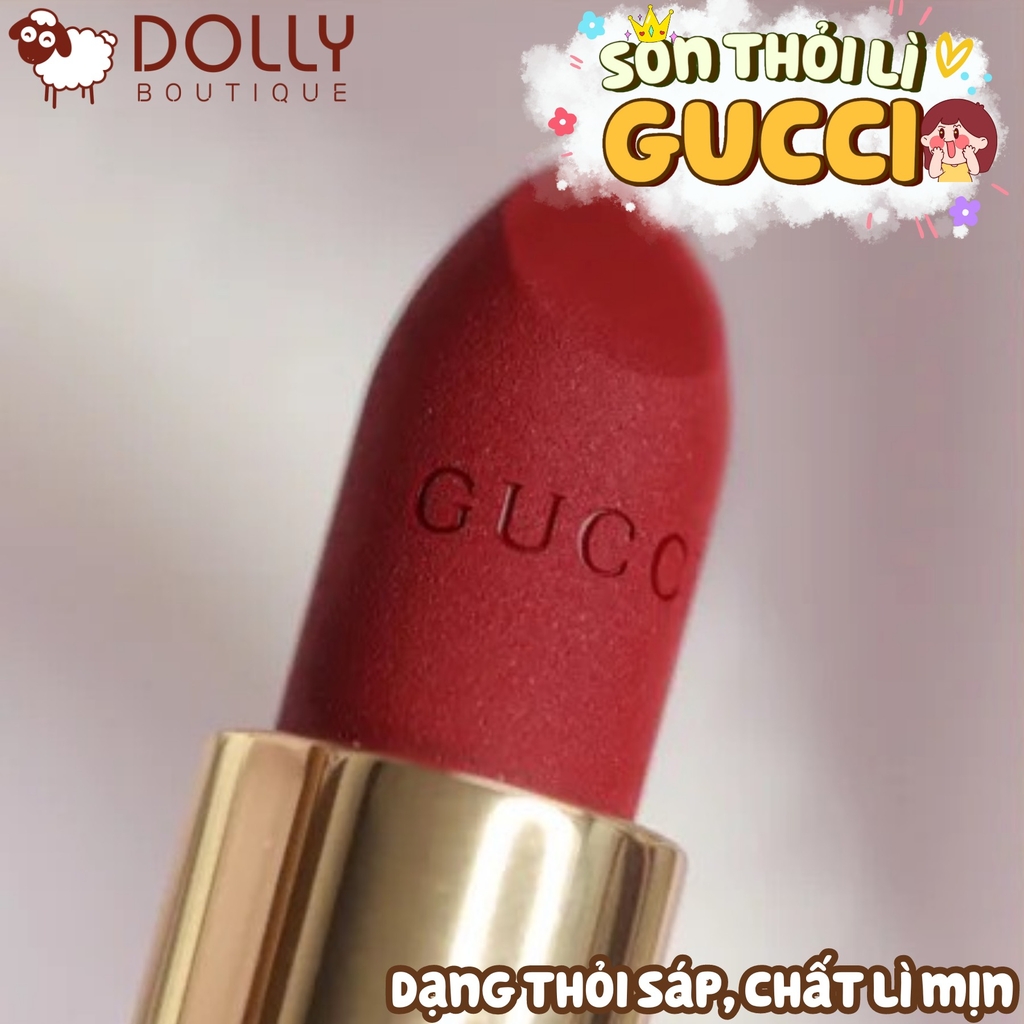 Son Thỏi Lì Gucci Rouge À Lèvres Matte Lipstick #509 Janie Scarlet (Màu Đỏ Lạnh) - 3.5g