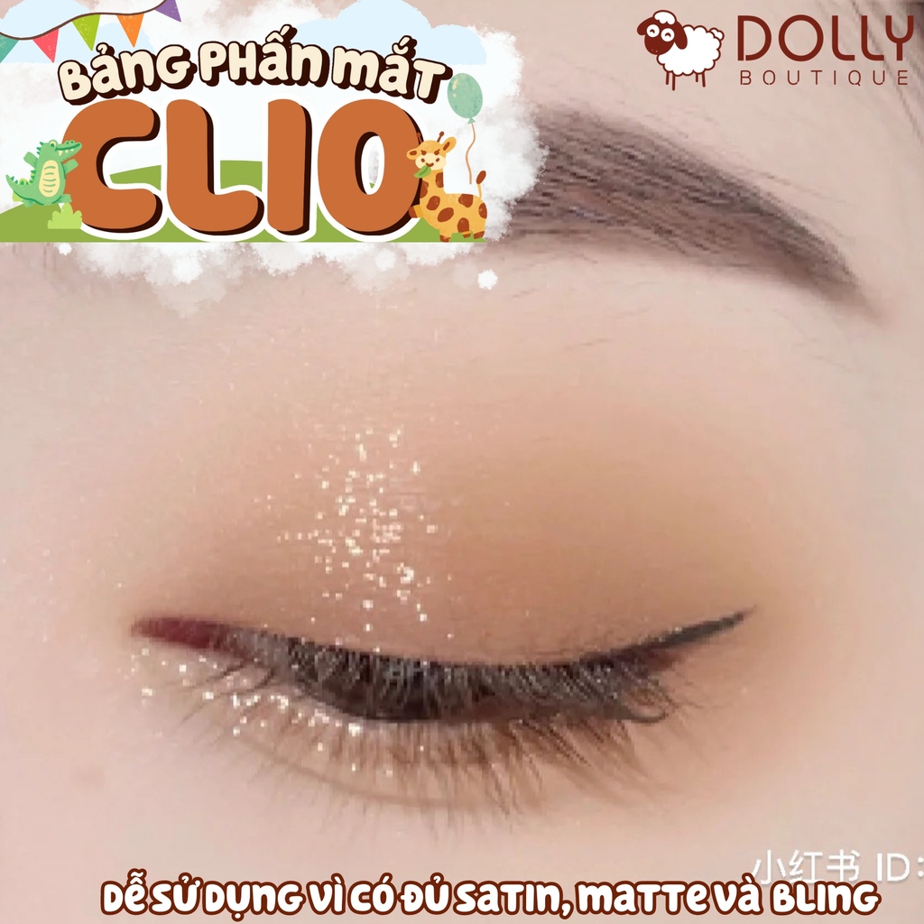 Màu Mắt Trang Điểm Clio Pro Eye Palette 02 Brown Choux