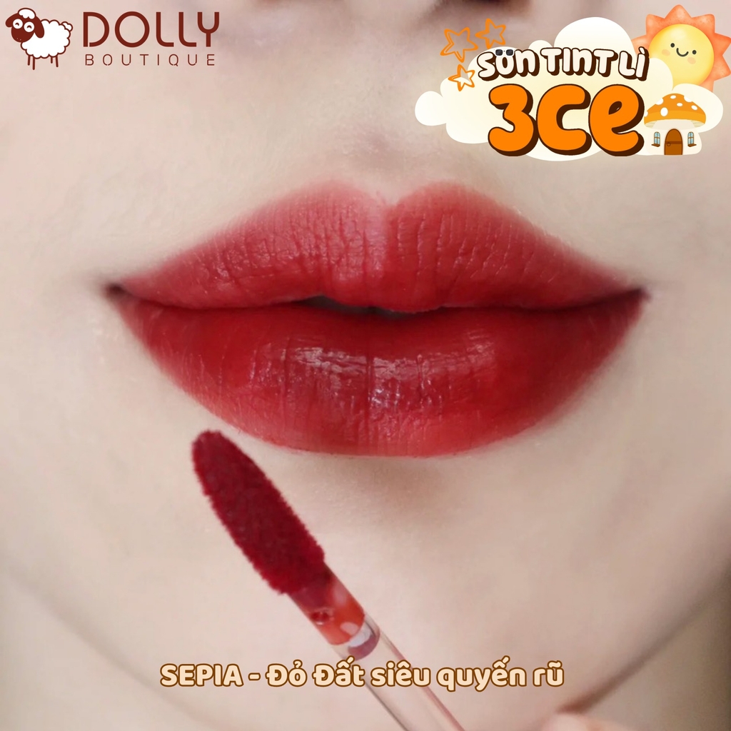 Son Kem Lì Dạng Tint 3CE Blur Water Tint  #Sepia (Màu Đỏ Gạch)