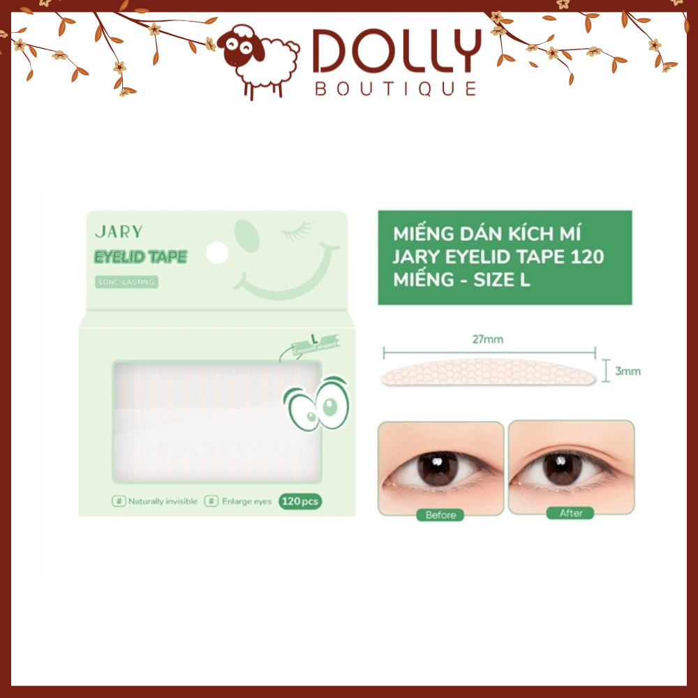 Miếng dán kích mí tàng hình Jary Eyelid Tape 120 miếng