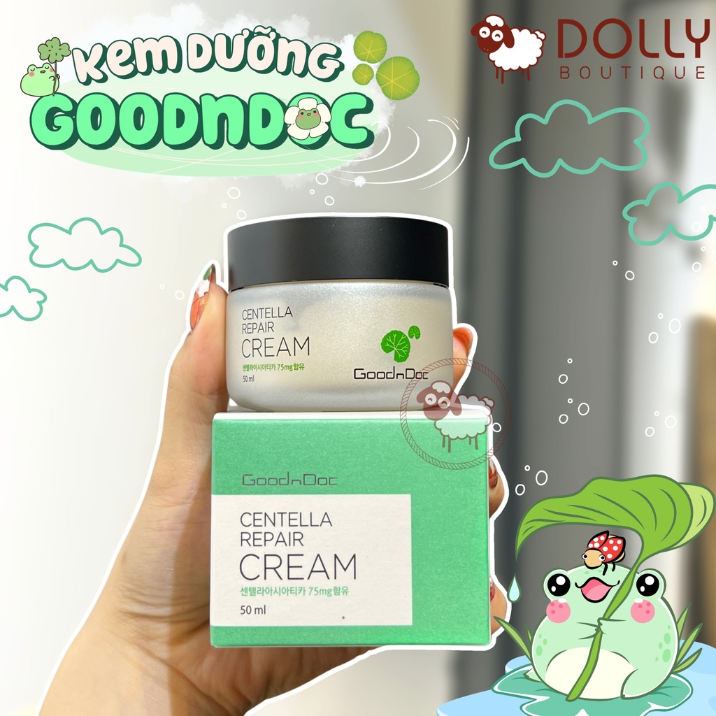 Kem Dưỡng Chiết Xuất Rau Má GoodnDoc Centella Repair Cream 50ml