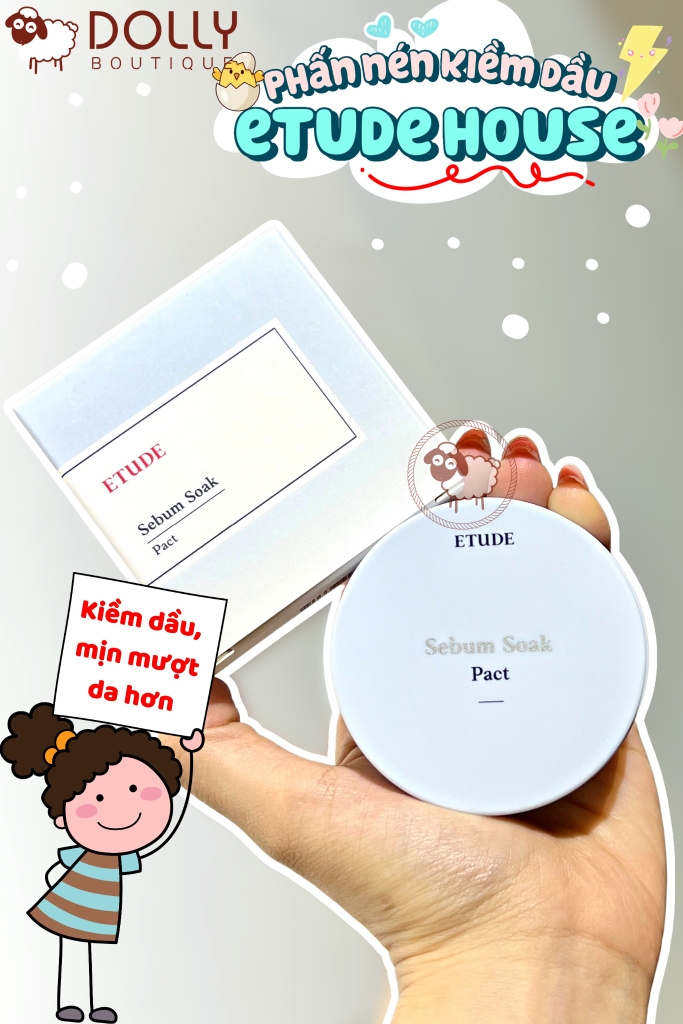 Phấn Phủ Etude House Sebum Soak Pact 9.5g