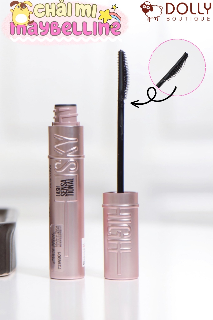 Chải Mi Làm Dày Và Dài Mi Maybelline Lash Sensational Sky High Waterproof Mascara Makeup - 6ml