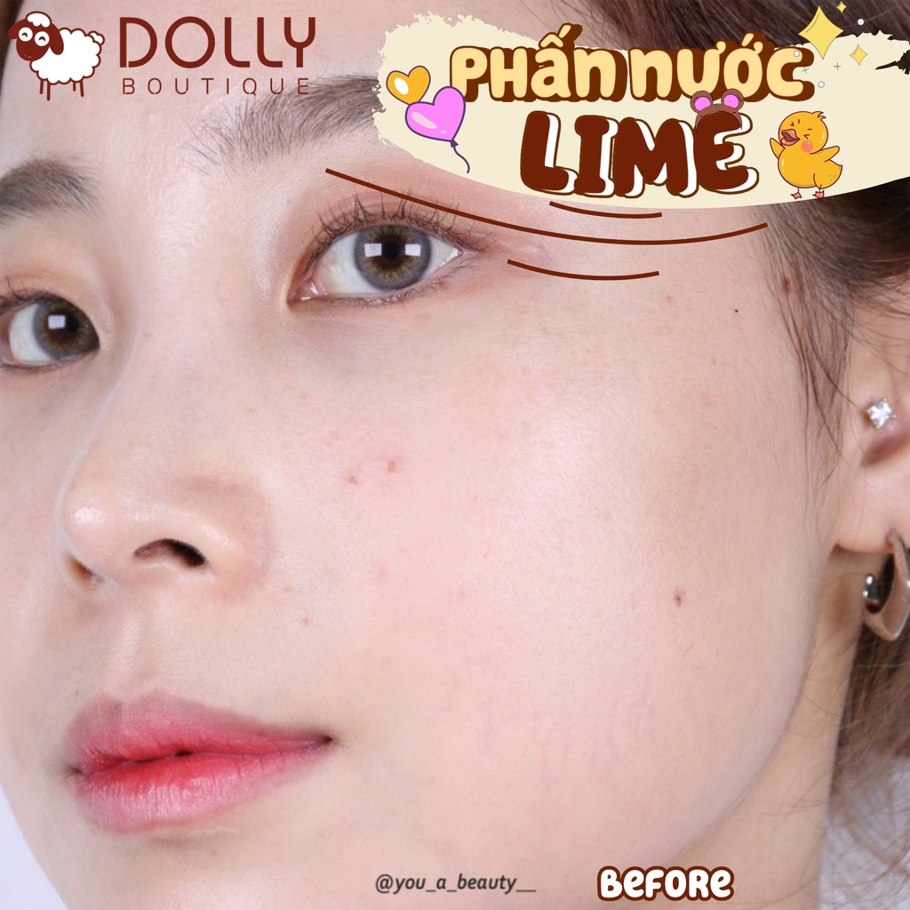 Phấn Nước Lime Real Cover Pink Cushion SPF50+ #20 Pink Beige - 20g