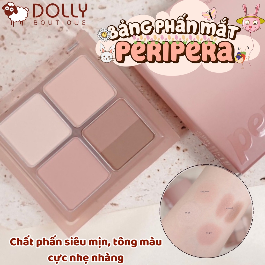 Phấn Mắt 4 Ô Peripera Ink Pocket Shadow Palette 6.4g #04 You Know What Mute It