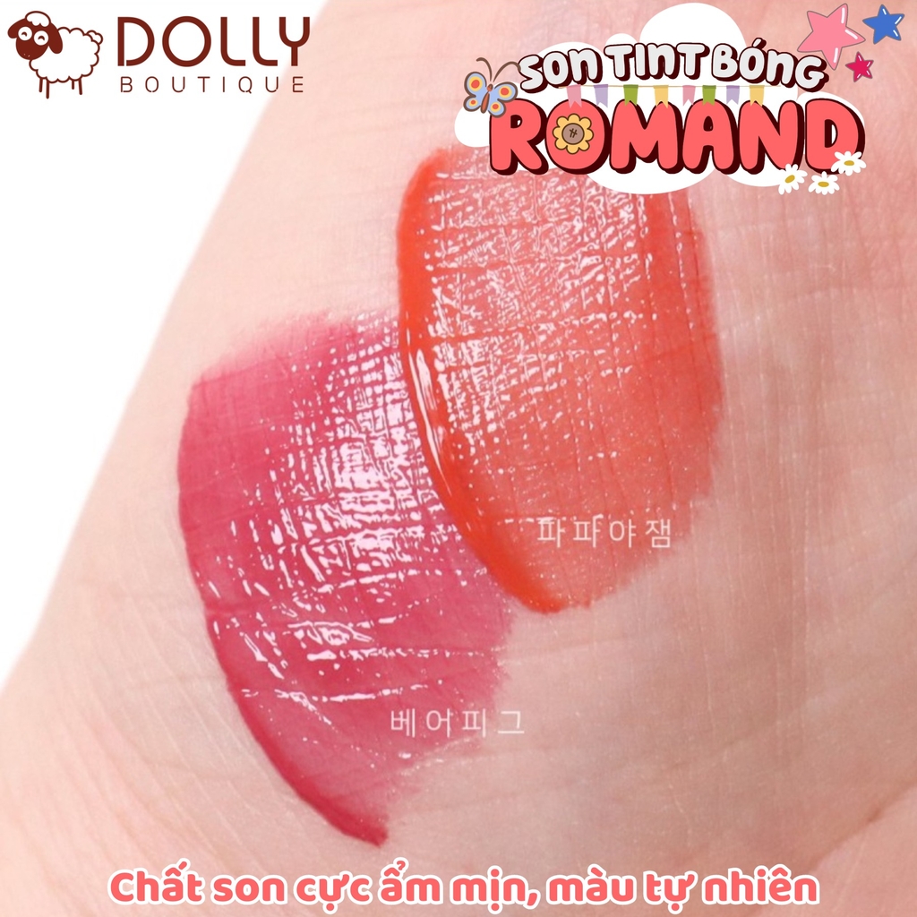 Son Kem Dạng Tint Bóng Romand Juicy Lasting Tint #29 Papaya Jam 5.5g