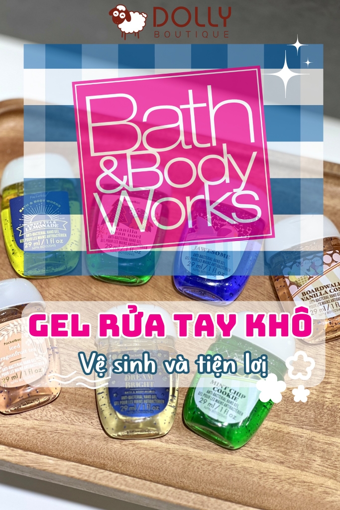 Gel Rửa Tay Khô Bath & Body Works Mint Chip Cookie Hand Gel 29ml