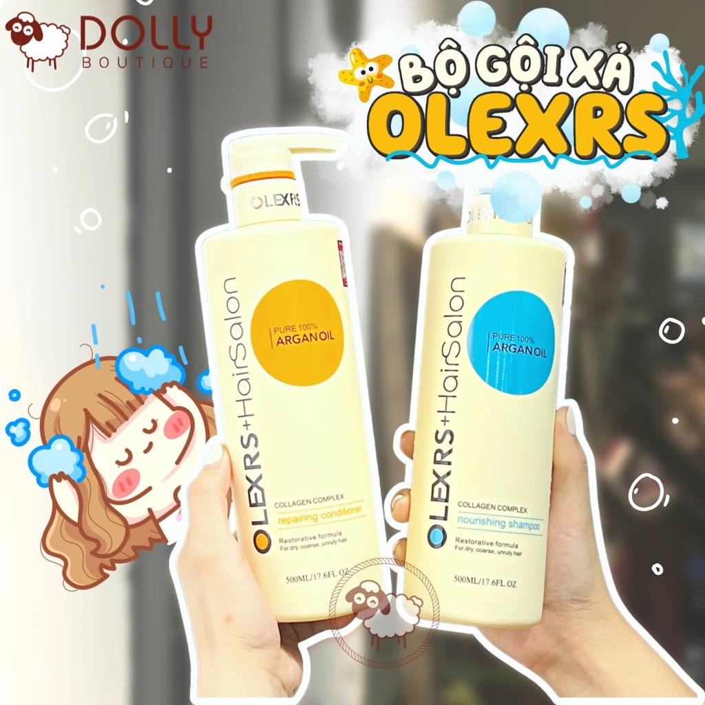 Bộ Gội Xả Olexrs Hair Salon Argan Oil - 500ml *2