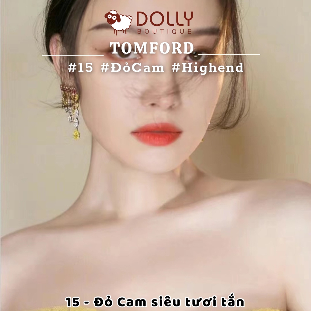 Son Thỏi Tomford Lip Color #15 Wild Ginger (Màu Cam Đỏ) - 3g