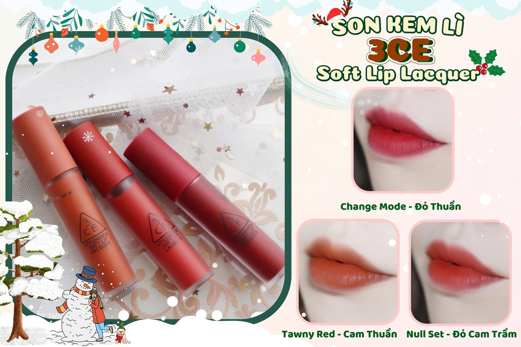 Son Kem 3CE Soft Lip Lacquer Change Mode