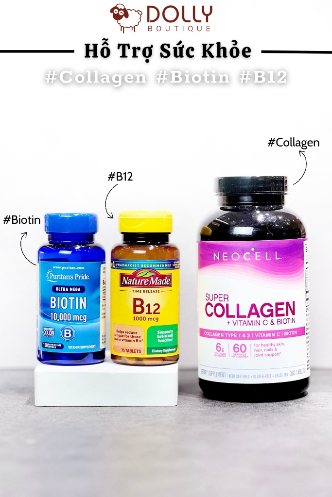 Viên Uống Đẹp Da, Tóc & Móng Neocell Super Collagen + C With Biotin - 360 Viên