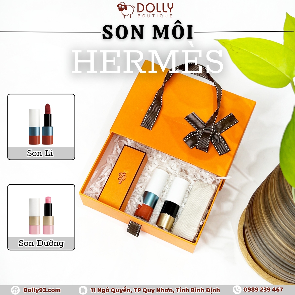 NHẬP MÃ VIPHERMES Son Thỏi Hermes Satin Limited Edition #43 Rose Oasis (Hồng San Hô) - 3.5g