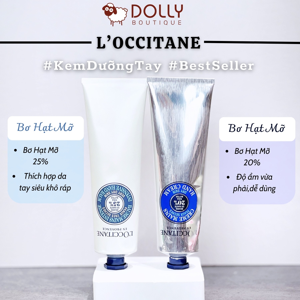 Kem Dưỡng Tay Bơ Đậu Mỡ L'Occitane Shea Butter Hand Cream - 150ml