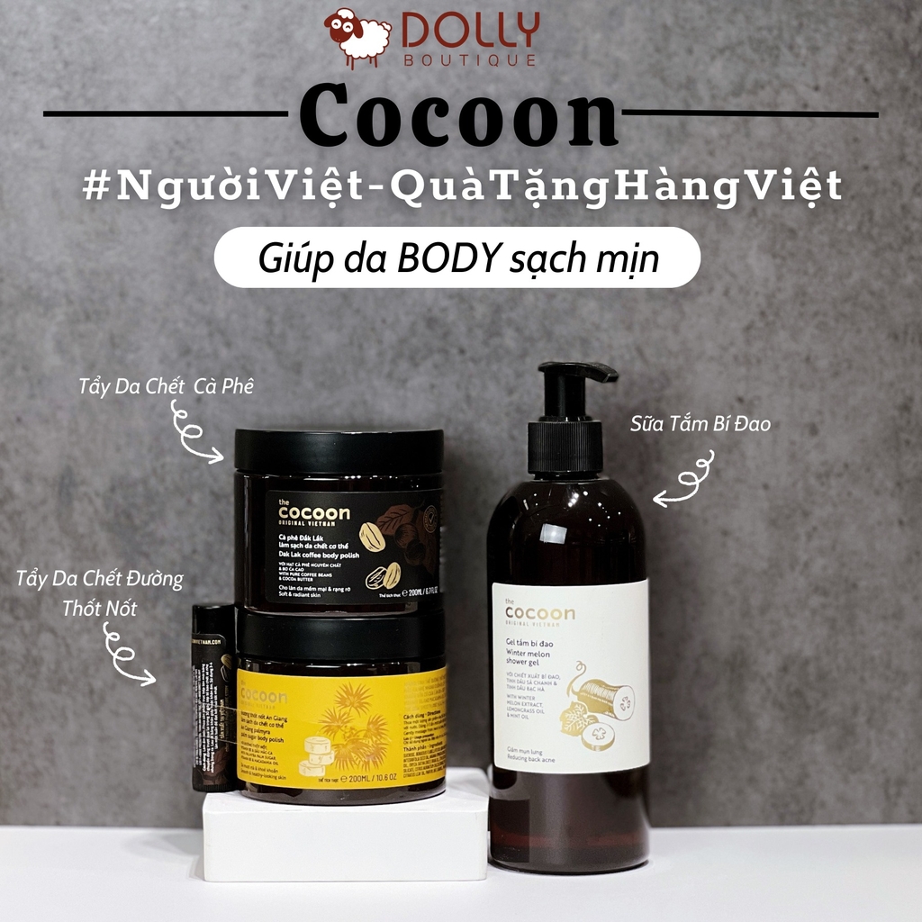 Tẩy Da Chết Cơ Thể Từ Cà Phê Đak Lak Cocoon Coffee Body Polish - 200ml