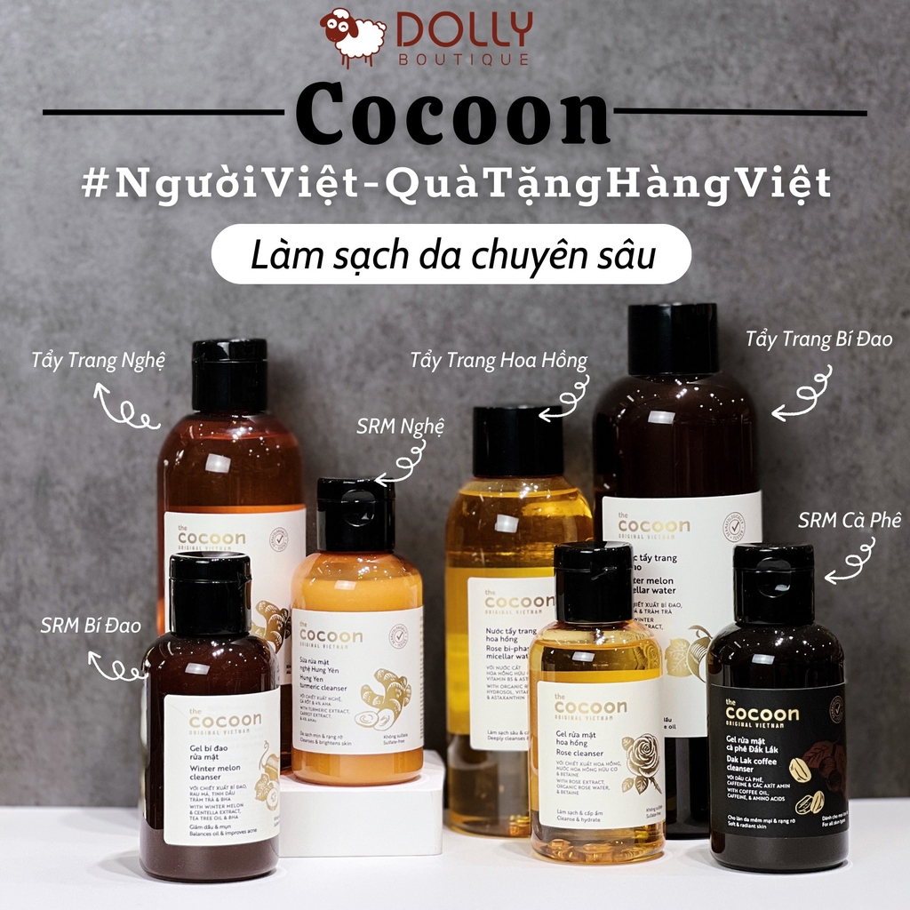 Sữa Rửa Mặt Làm Sáng Da Cocoon Chiết Xuất Từ Nghệ Hưng Yên - 140ml