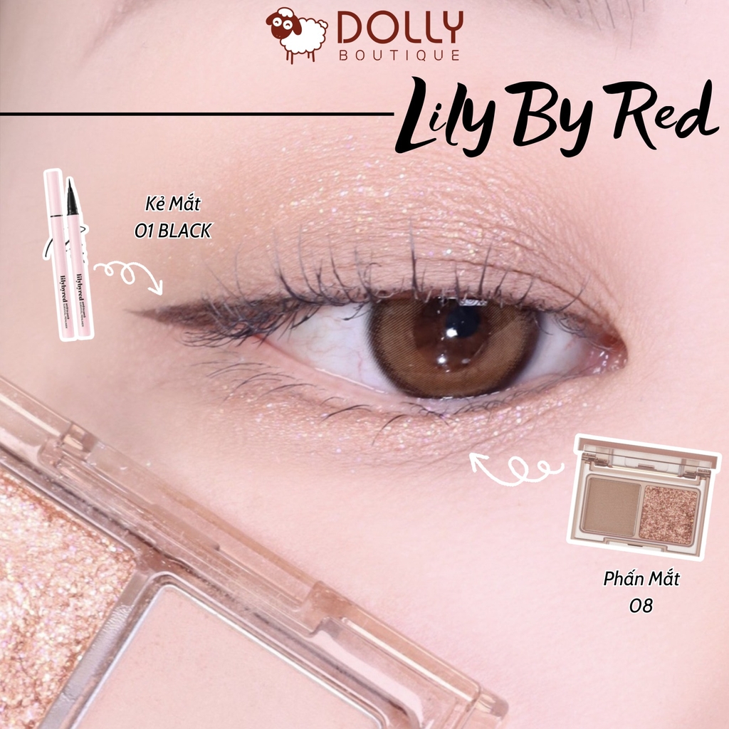 Bảng Phấn Mắt 2 Ô Siêu Xinh, Bền Màu Lilybyred Little Bitty Moment Shadow #08 Loving Moment - 1.6g