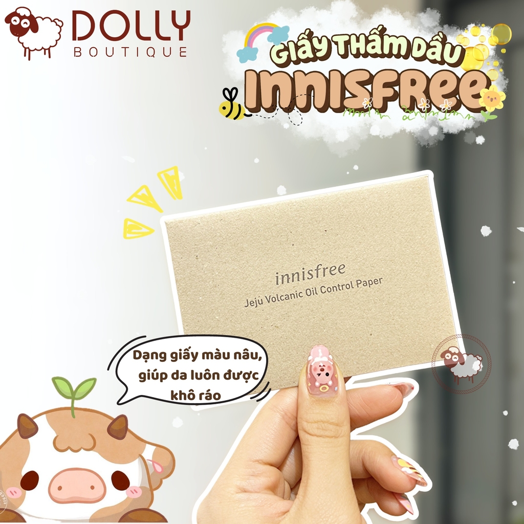 Giấy Thấm Dầu Innisfree Jeju Volcanic Oil Control Paper 50pcs