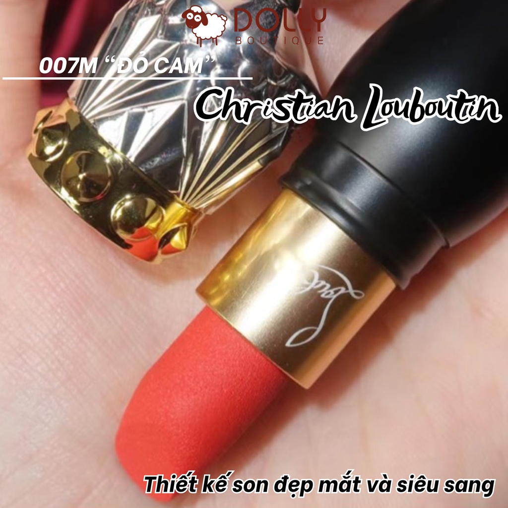 Son Thỏi Christian Louboutin Velvet Matte Lip Colour 007M (Màu Đỏ Cam) - 3.8g