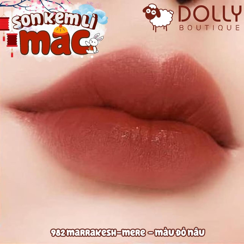 Son Kem Lì MAC Powder Kiss Liquid Lipcolour #982 Marrakesh - Mere (Màu Đỏ Đất)