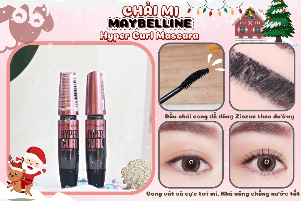 Chải Mi Làm Cong Và Tơi Mi Maybelline Hyper Curl Waterproof - 9.2ml