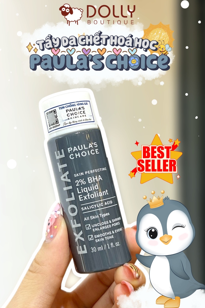 Tẩy Da Chết Hóa Học Paula's Choice Skin Perfecting 2% Bha Liquid Exfoliant 30ml