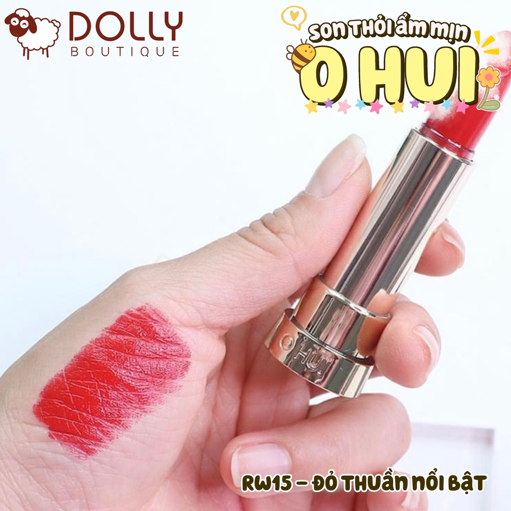 Son Thỏi Ẩm Ohui Rouge Real Lipstick RW15 Redsien (Đỏ Thuần) 3.5g