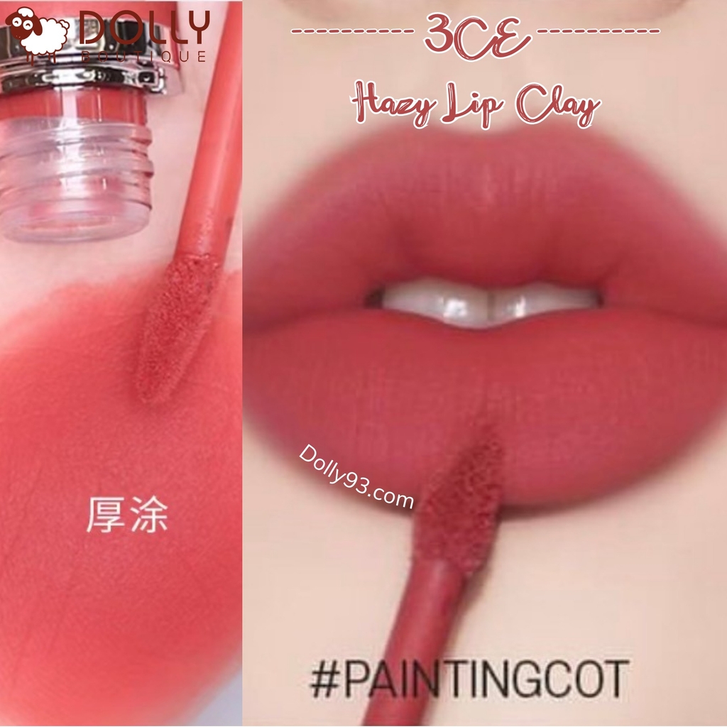 Son Kem Lì 3CE Hazy Lip Clay #Paintingcot 4g