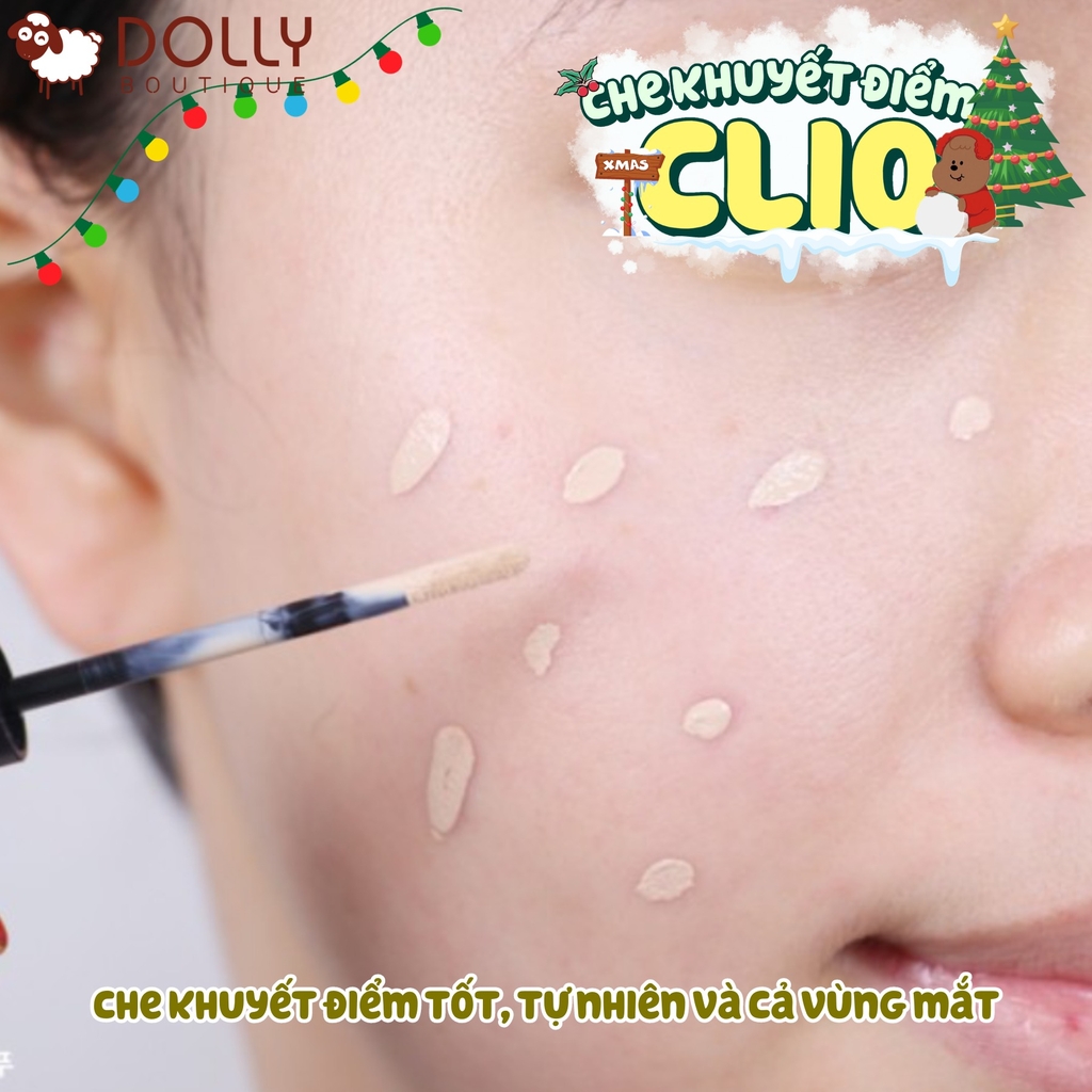 Kem Che Khuyết Điểm Tự Nhiên Clio Kill Cover Airy-Fit Concealer #02 3G