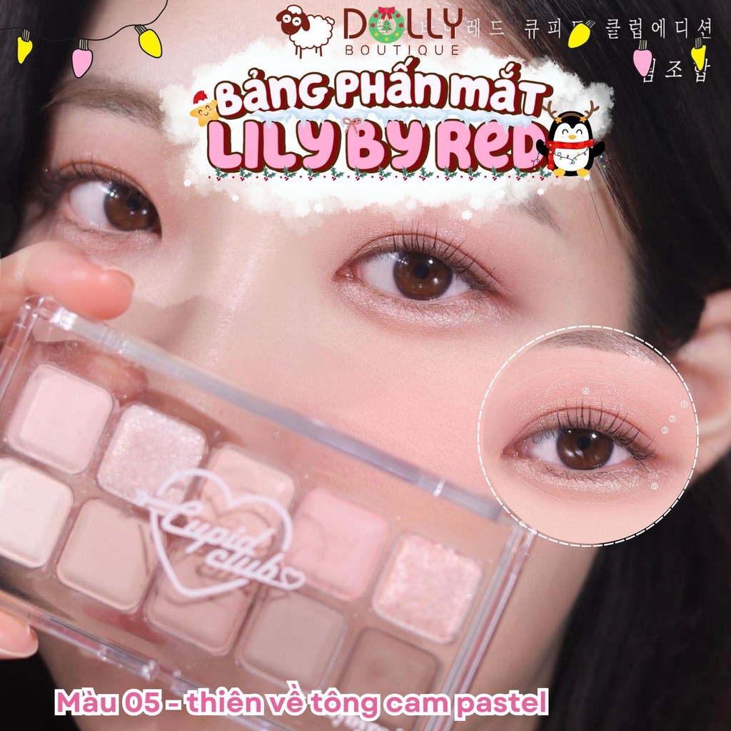 Bảng Phấn Mắt Đa Hiệu Ứng Lilybyred Cupid Club Eyeshadow 05 Warm Membership - 10.5g