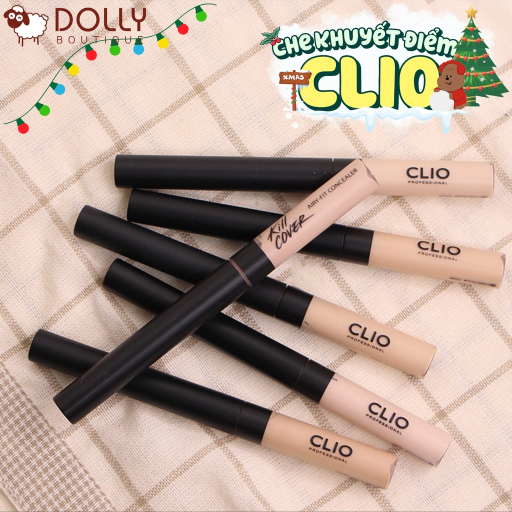 Kem Che Khuyết Điểm Tự Nhiên Clio Kill Cover Airy-Fit Concealer #1.5 3G