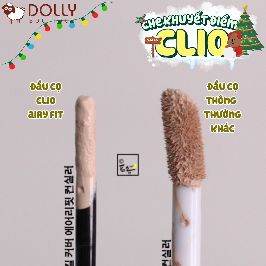 Kem Che Khuyết Điểm Tự Nhiên Clio Kill Cover Airy-Fit Concealer #02 3G