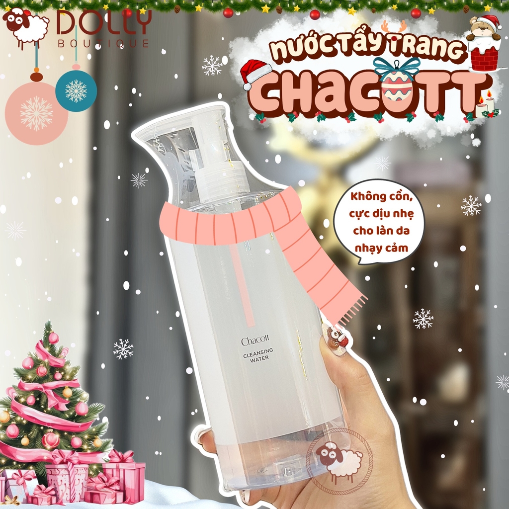 [ Mẫu 2023 ] Nước tẩy trang Chacott for Professionals Cleansing Water Nhật Bản 500ml