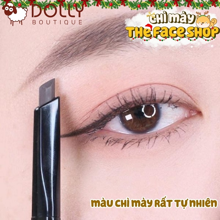 Chì Kẻ Mày The Face Shop Designing Eyebrow #04 Black Brown (Nâu Đen)