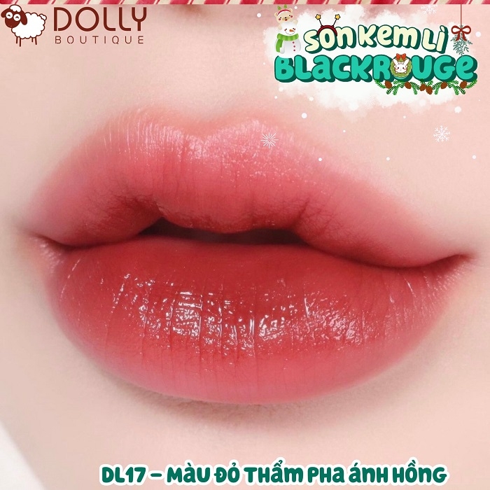 Son Kem Black Rouge Double Layer Over Velvet Ver 3 #DL17 Red Sapphire ( Đỏ Hồng Trầm ) - 4.1g