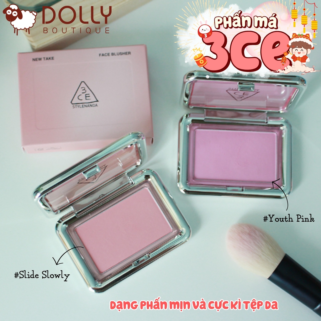 Phấn Má Hồng 3CE New Take Face Blusher #Youth Pink
