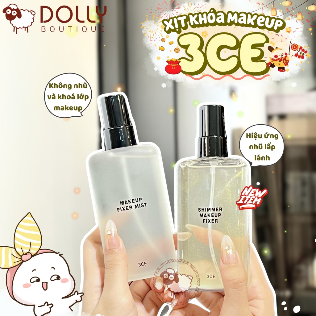 Xịt Khóa Nền Make Up 3CE Makeup Fixer Mist - 100ml