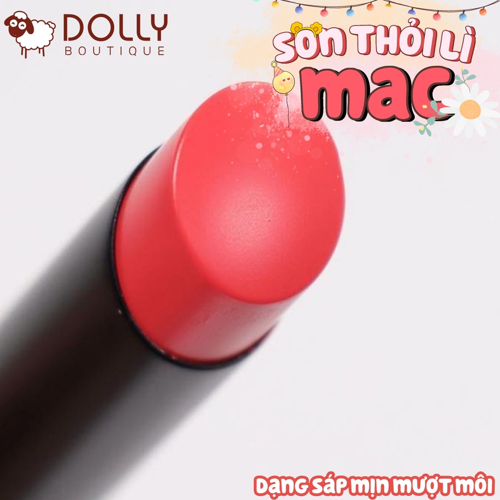 Son Thỏi Mac Powder Kiss Velvet Blur Slim #896 Hot Paprika (Màu Cam Hồng) - 2g