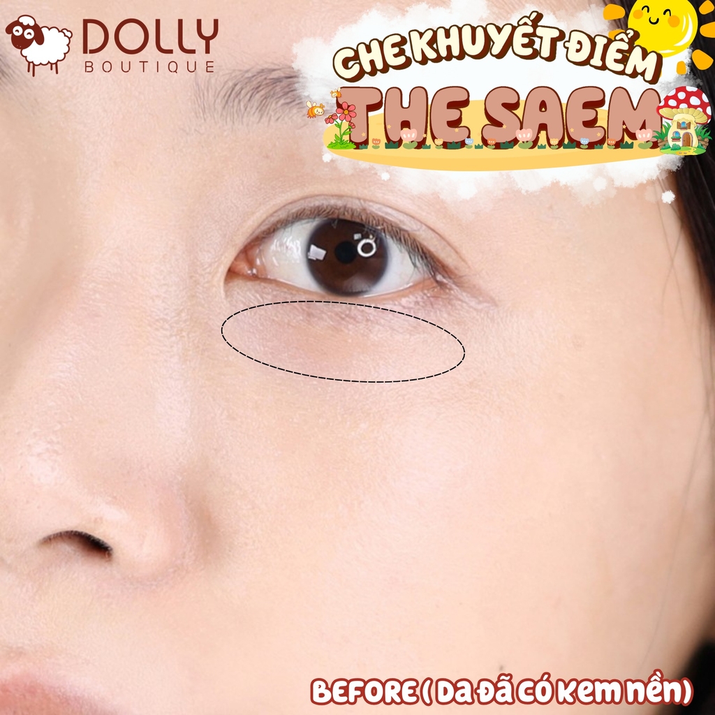 Kem Che Khuyết Điểm The Saem Cover Perfection Tip Concealer #01 Clear Beige - 6.5g
