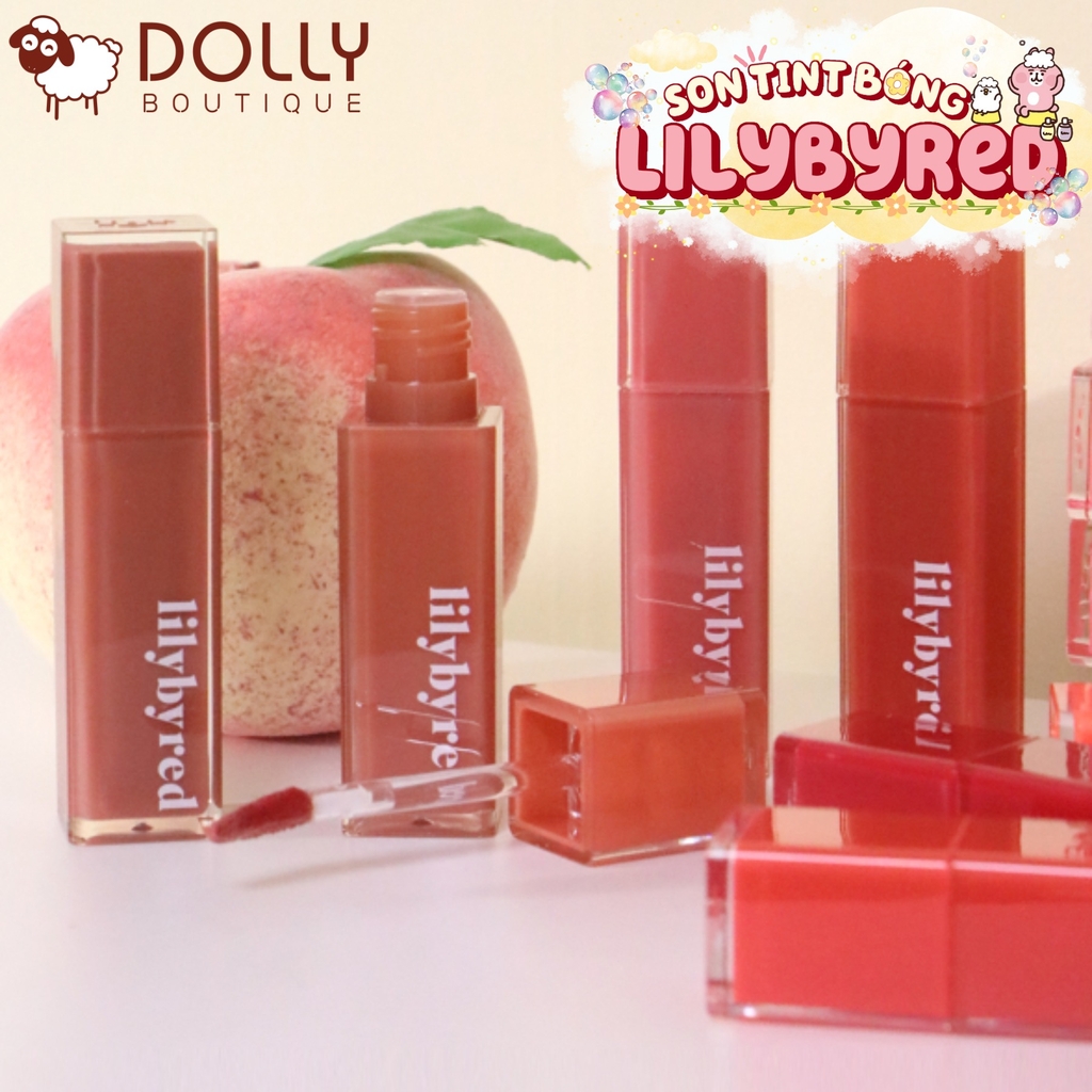 Son Tint Bóng Lilybyred Bloody Liar Coating Tint #08 Confident Cherry Tomato (Đỏ Cam) - 4g