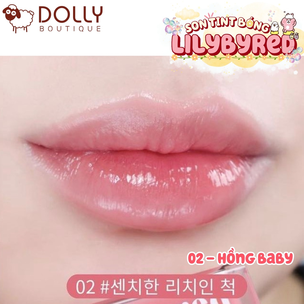 Son Tint Bóng Lilybyred Bloody Liar Coating Tint #02 Sentimental Lychee (Hồng Phấn) - 4g