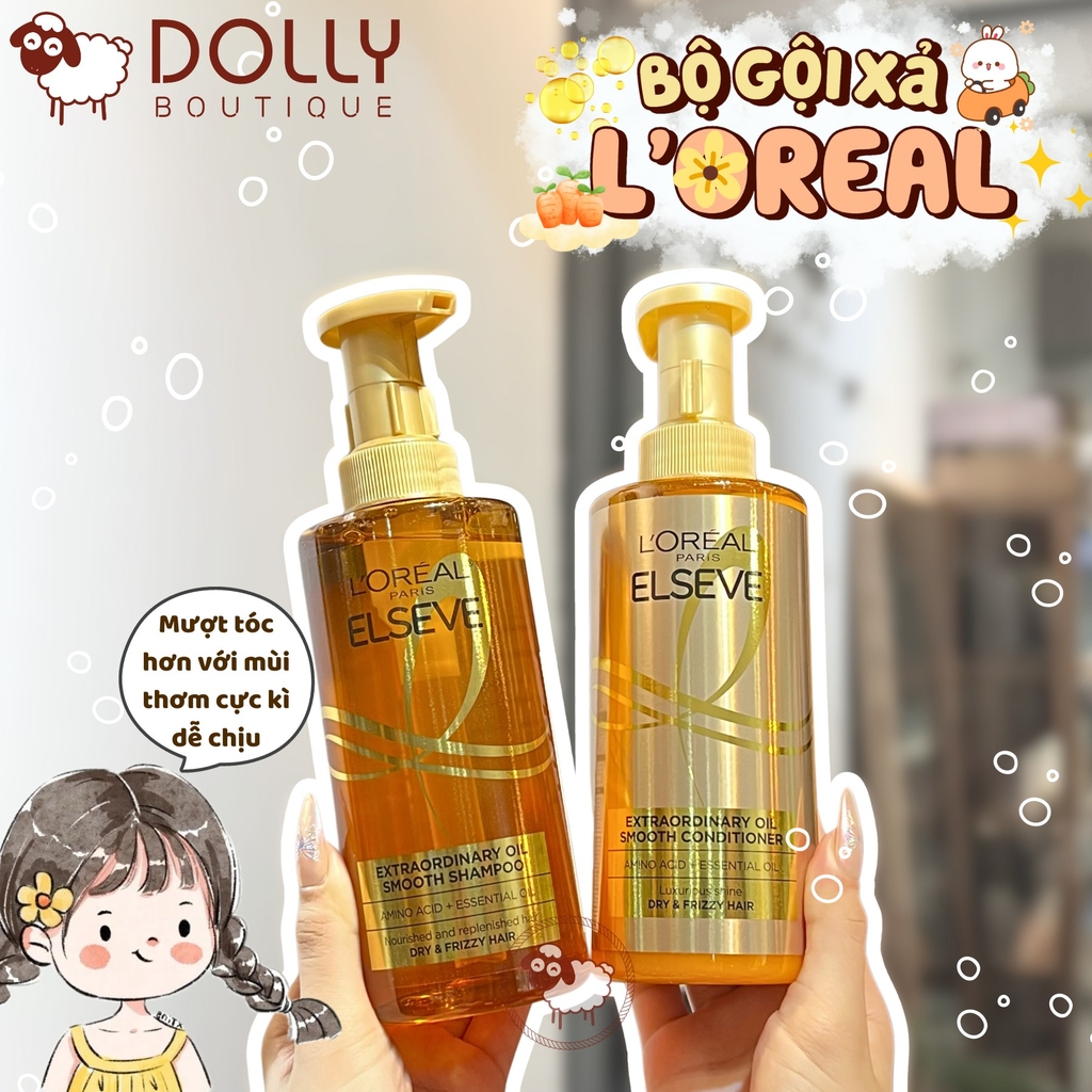 Dầu Gội L'Oreal Paris Extraordinary Oil Smooth Shampoo 440ml