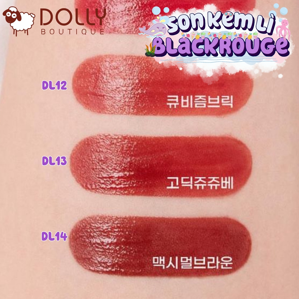 Son Kem Black Rouge Double Layer Over Velvet Ver 2 #DL13 Gothic Jujube (Đỏ Gạch)