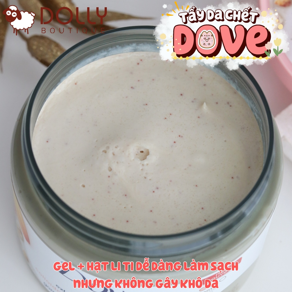Tẩy Da Chết Cơ Thể Lúa Mạch và Hoa Cúc Dove Colloidal Oatmeal & Calendula Oil Exfoliating Body Polish - 298g