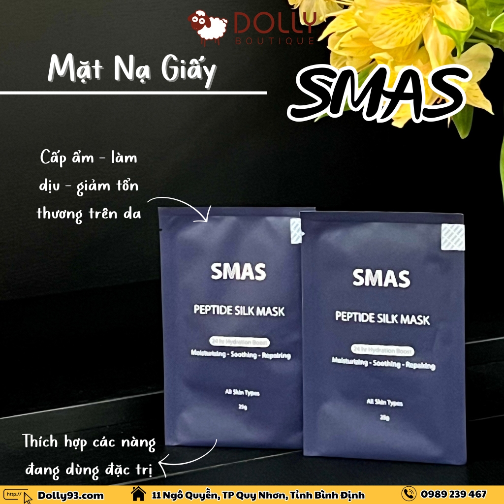 Mặt Nạ Giấy Dưỡng Mặt Nạ Và Phục Hồi Da SMAS Peptide Silk Mask - 25g