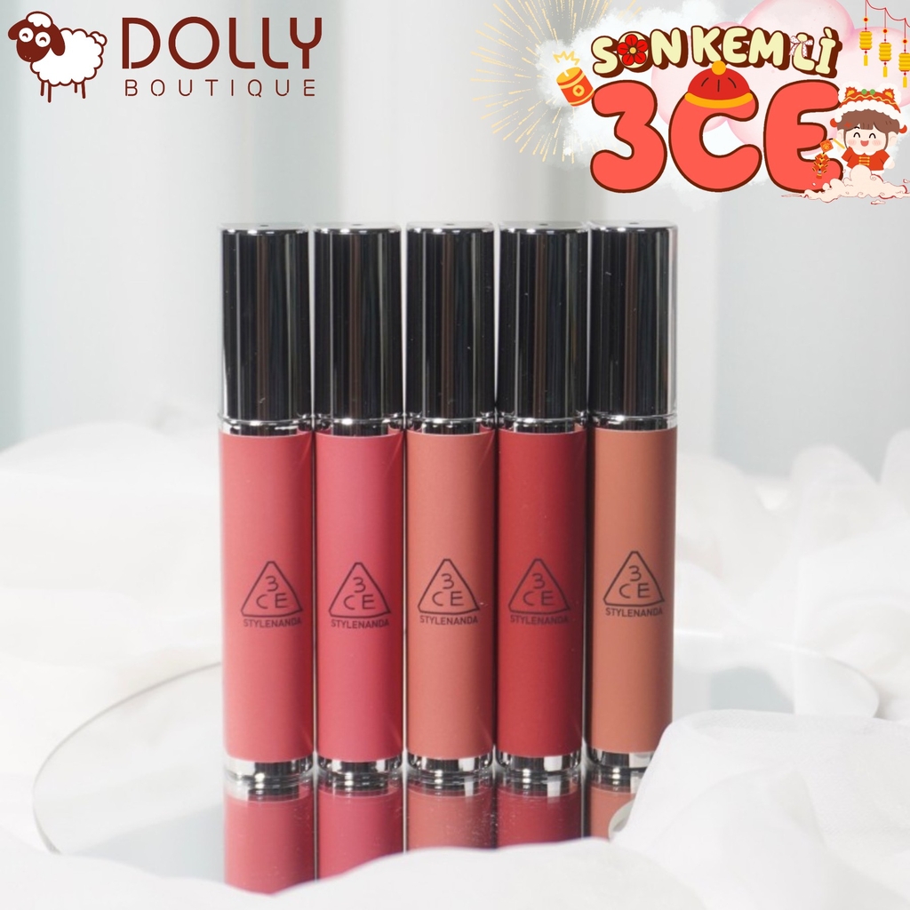 Son Kem Lì 3CE Hazy Lip Clay #Hipamine (Đỏ Nâu Đất) - 4g