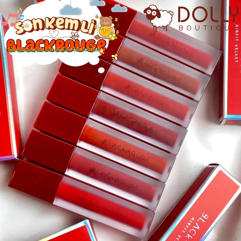 Son Kem Lì Black Rouge Air Fit Velvet Tint  #A04 Rasberry Syrup (Màu Đỏ Hồng)